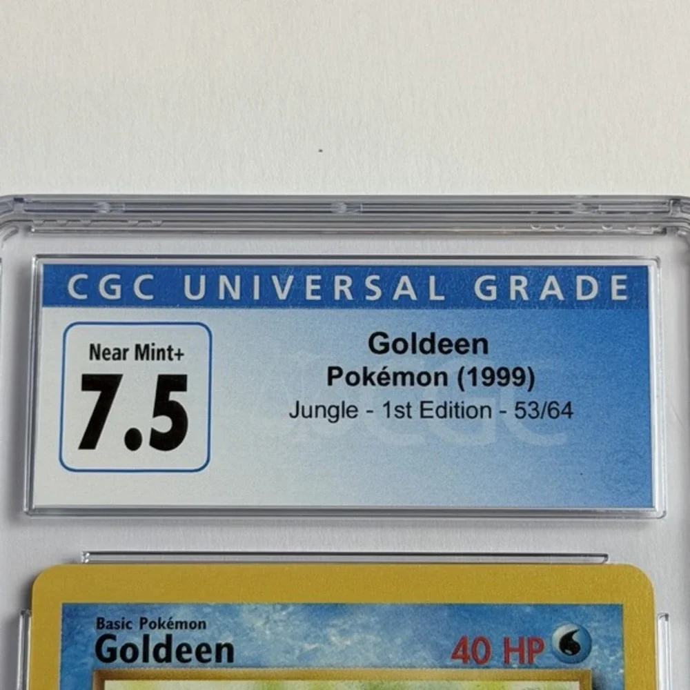 Pokemon Goldeen‎ 1st Edition Jungle 53/64 CGC 7.5 TCG 1999 Pokemon WotC Vintage